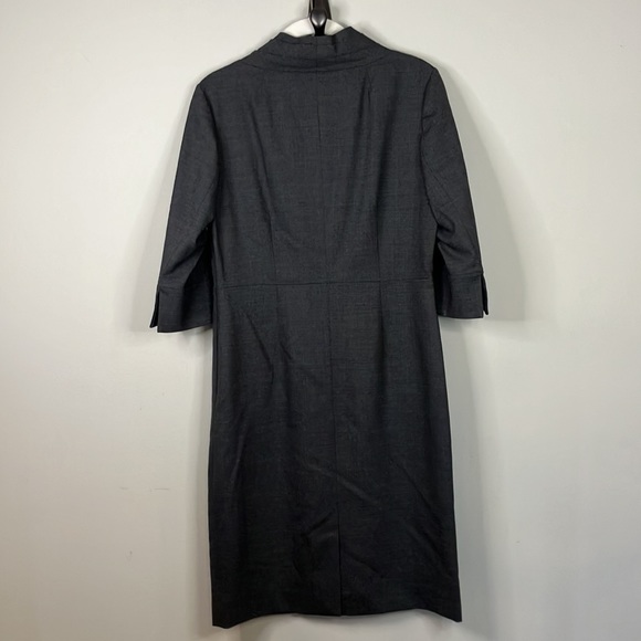 J Crew gray wool cowl neck dress - Picture 4 of 10